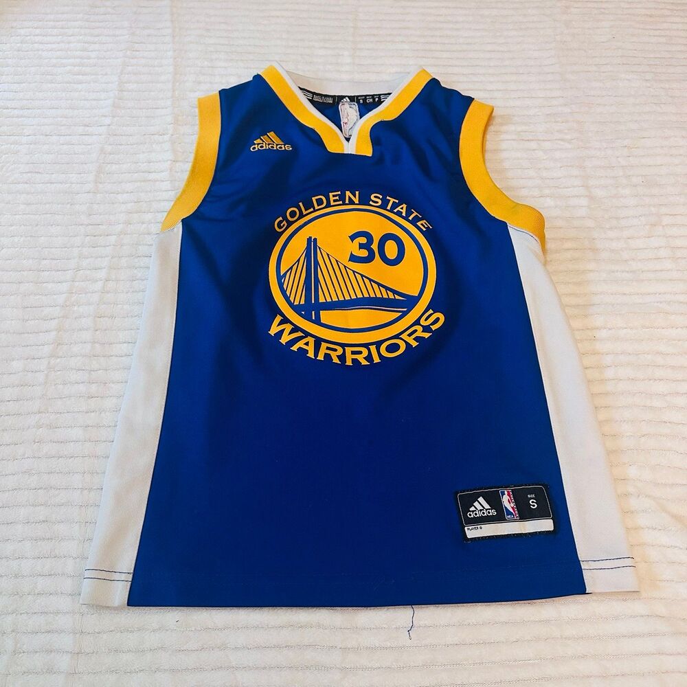 Golden State WARRIORS Steph Curry Adidas Jersey Size Youth Small - Picture 7 of 8
